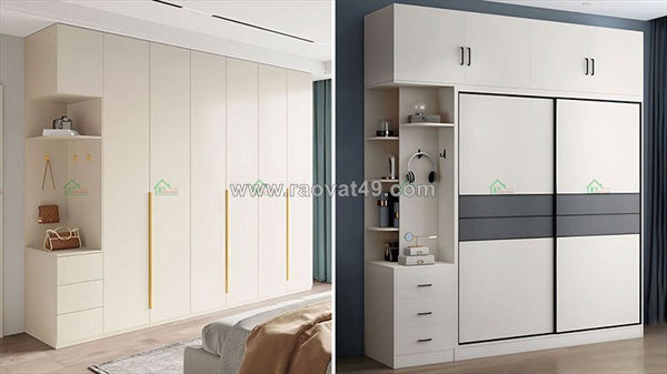 So sánh tủ quần áo cánh mở và cánh lùa – nên chọn loại nào?