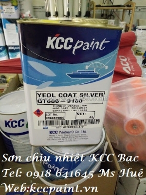 Sơn chịu nhiệt kcc 600oc màu bạc qt606-90 09641645 huệ