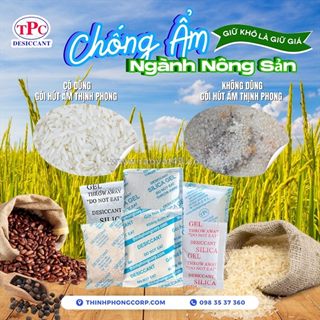Tại sao nên dùng gói hút ẩm thịnh phong để bảo quản nông sản?