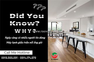 Tại sao ngày càng có nhiều người tin dùng điều hòa giấu trần nối ống gió?