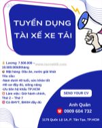 Tài xế & nhân viên giao nhận quận bình tân