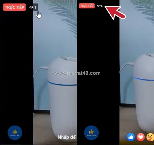 Tăng mắt livestream facebook – mua mắt live giá rẻ tại minolike