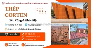 Thép corten a/b unico: vật liệu kháng thời tiết với vẻ đẹp vĩnh cửu