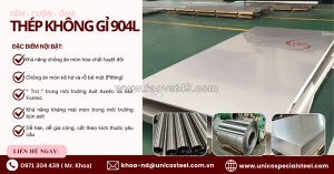 Thép không gỉ 904l unico: siêu vật liệu kháng axit và hóa chất mạnh
