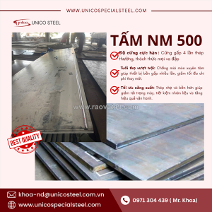 Thép tấm nm500: 