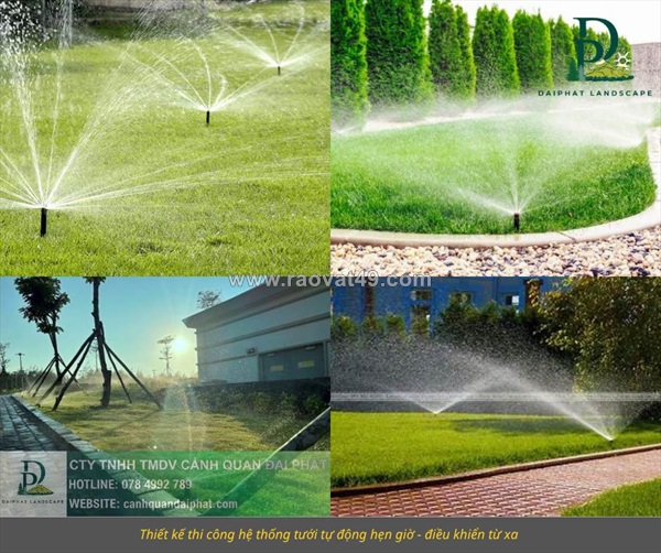 Thiết kế thi công hệ thống tưới tự động – nhàn tên, tiết kiệm, hiệu quả