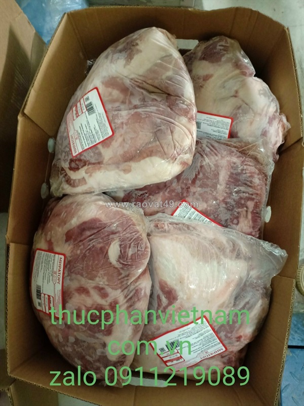 Thịt nạc vai heo nhập khẩu không tạp chất
