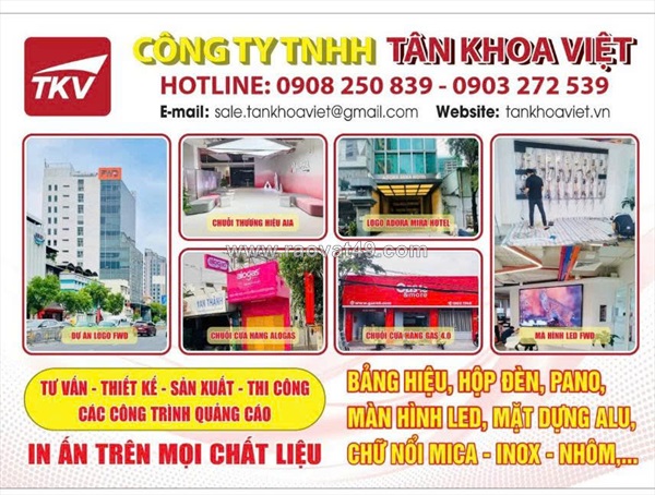 Thợ thi công quảng cáo và nhân viên sale marketing