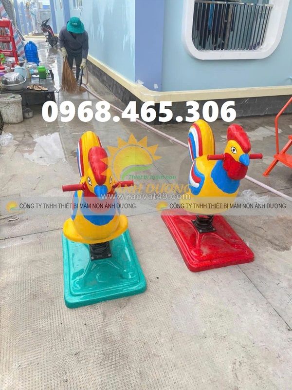 Thú nhún lò xo con gà, thú nhún con ngựa, thú nhún lò xo
