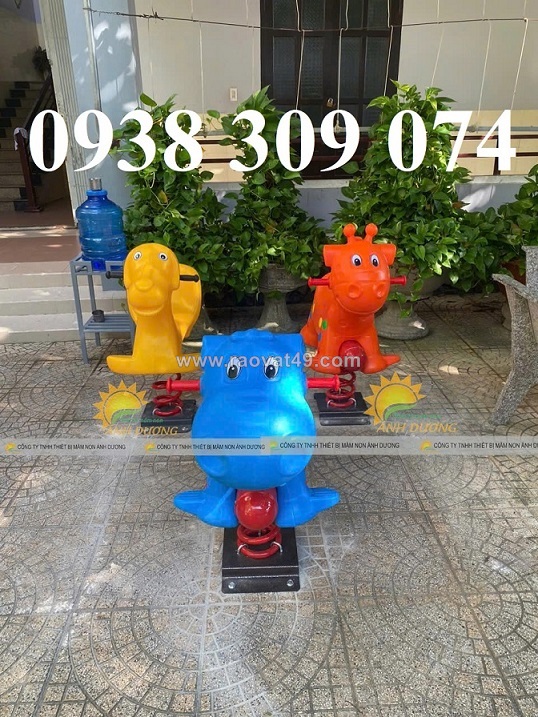 Thú nhún lò xo nhập khẩu nhựa, thú nhún lò xo nhựa composite