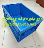 Thùng nhựa gấp gọn thông minh, khay nhựa gập, thùng nhựa gấp tiết kiệm diện tích