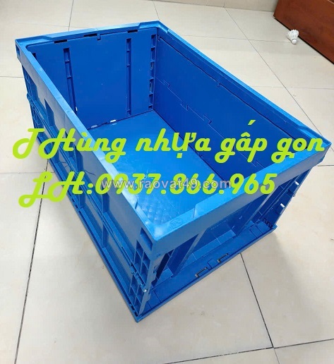 Thùng nhựa gấp gọn thông minh, khay nhựa gập, thùng nhựa gấp tiết kiệm diện tích