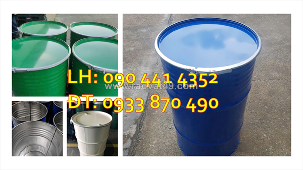 Thùng phuy sắt đựng hóa chất ngành xăng dầu, thùng phuy sắt 220l chống tĩnh điện