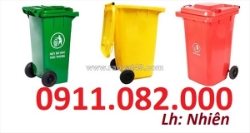 Thùng rác 120 lít, thùng rác 240 lít giá rẻ sỉ lẻ- lh 0911082000