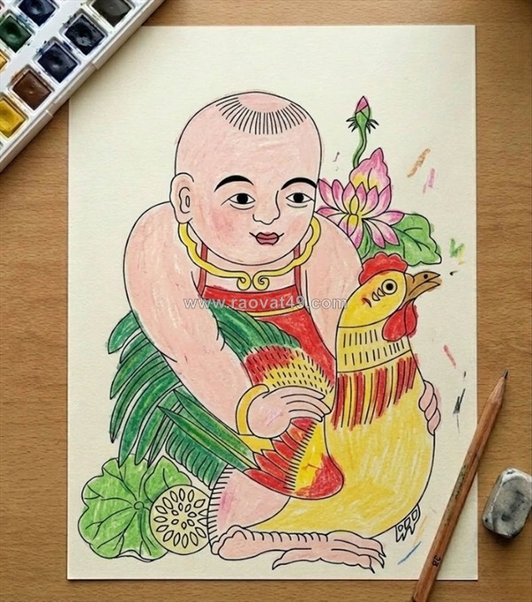 Tổng hợp ý tưởng vẽ tranh dân gian sáng tạo và độc đáo
