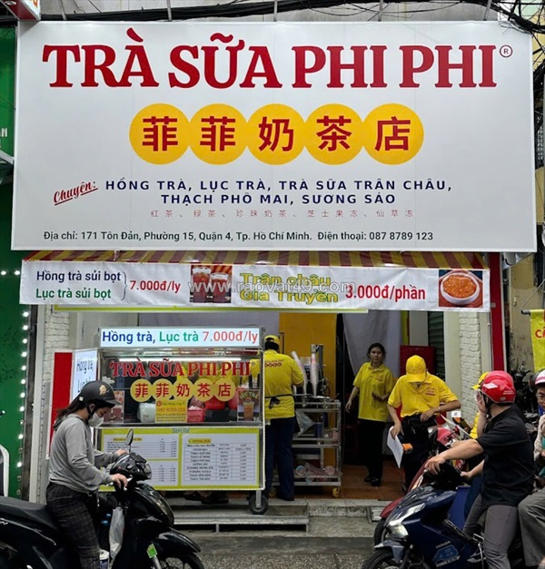 Trà sữa phi phi tuyển nv fulltime & partime làm ở q4 q7 bình thạnh
