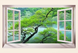 Tranh cửa sổ dán tường có tốt không? ưu nhược điểm cần biết