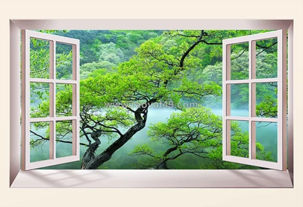 Tranh cửa sổ dán tường có tốt không? ưu nhược điểm cần biết