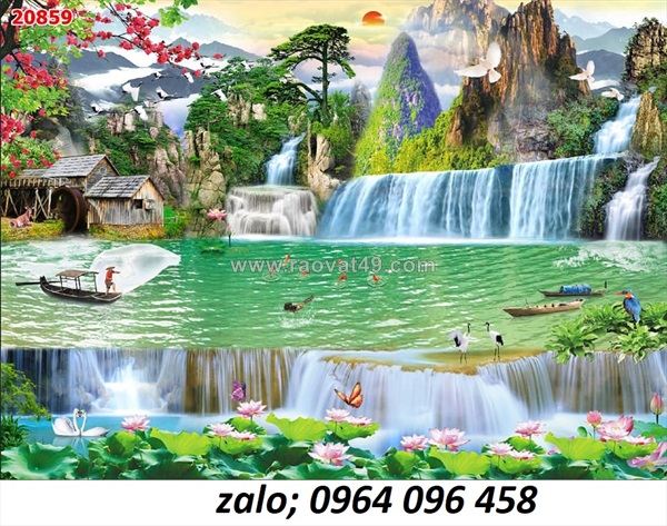 Tranh gạch 3d phong cảnh - phong thủy - cbvb89