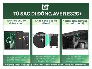 Tủ sạc di động aver e32c+ tại tân bình