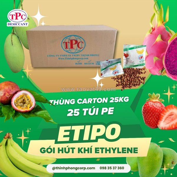 Túi hút ethylene: giải pháp bảo quản sau thu hoạch tối ưu cho thanh long, xoài và sầu riêng