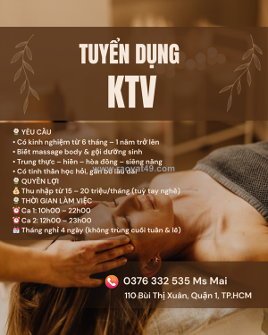 Tuyển kỹ thuật viên quận 1