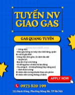 Tuyển nhân viên giao gas phường hồng hà