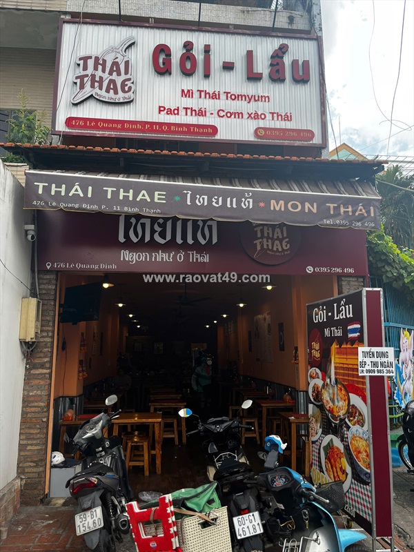 Tuyển nhân viên phụ bếp và phục vụ bình thạnh
