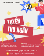Tuyển thu ngân (biết tiếng trung là lợi thế)
