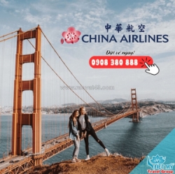 Ưu đãi 10% vé china airlines việt nam – đài bắc