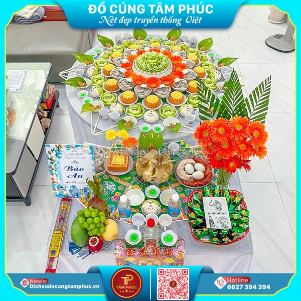 Ưu đãi ngập tràng với mâm cúng mụ trọn gói tại tâm phúc