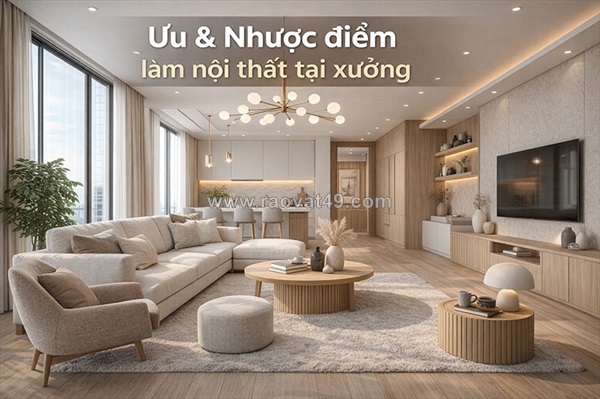 Ưu nhược điểm làm nội thất tại xưởng – có nên làm không?