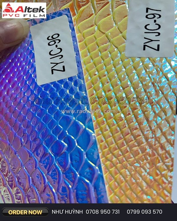 Vải hologram giả da mua ở đâu - altek pvc film