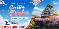 Vé máy bay từ sài gòn đi osaka (kix) nhật bản