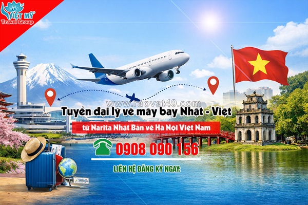 Việt mỹ tìm đối tác bán vé narita (nrt) – hà nội (han)