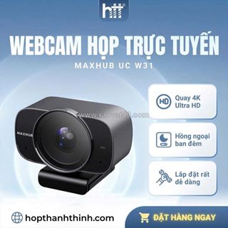 Web cam họp trực tuyến maxhub uc w31 – hình ảnh sắc nét, họp online chuyên nghiệp
