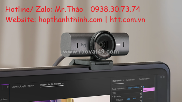 Webcam logitech brio – ultra hd 4k & hdr