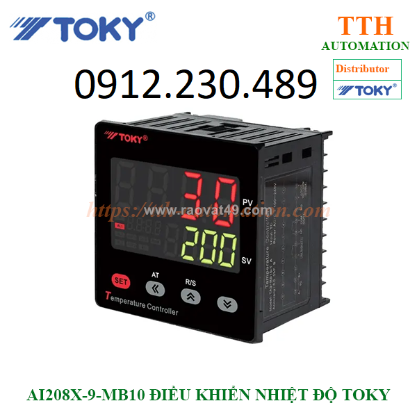 Ai208x-9-mb10 điều khiển nhiệt độ toky kích thước 96×96