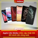 Apple vừa đăng trên weibo khuyến cáo người dùng cập nhật ios ngay