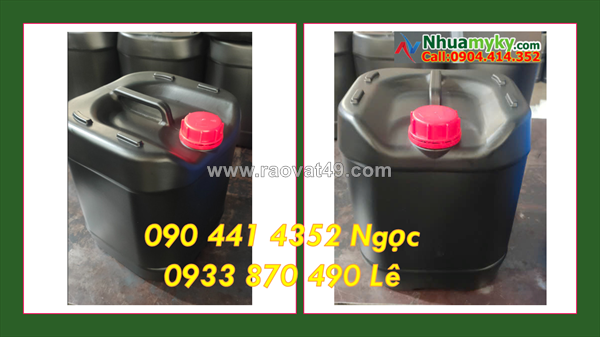Bán can nhựa 20 lít đựng dung môi, can nhựa 25 lít đựng kiềm, can nhựa 30 lít đựng hóa chất đậm đặc