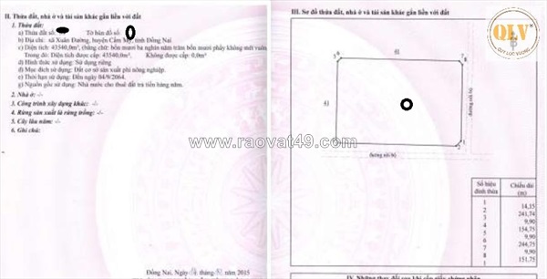 Bán đất trống khu công nghệ cao – xuân đường, cẩm mỹ, đồng nai – 117.160m²