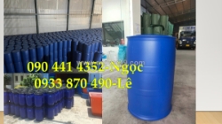 Bán thùng phuy nhựa 2 đai, thùng phuy nhựa 120 lít đựng thực phẩm đông lạnh, thùng phuy 100 lít đựng mủ cao su