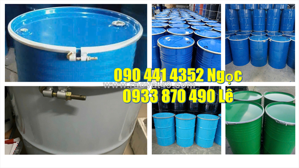 Bán thùng phuy sắt chuyên đựng nhiên liệu: xăng, dầu tại tphcm