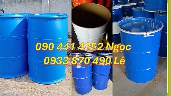 Bán thùng phuy sắt mới 220 lít đựng hóa chất ngành gia dụng, axit, vi sinh, thuốc trừ sâu