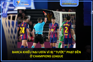 Barca khiếu nại uefa vì bị “tước” phạt đền ở champions league