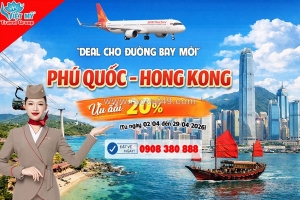 Bay phú quốc đi hong kong giảm ngay 20%