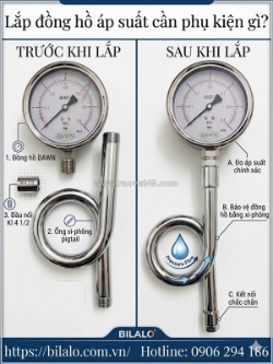 Bí quyết lắp đồng hồ áp suất đúng kỹ thuật 100%