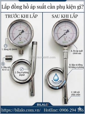 Bí quyết lắp đồng hồ áp suất đúng kỹ thuật 100%
