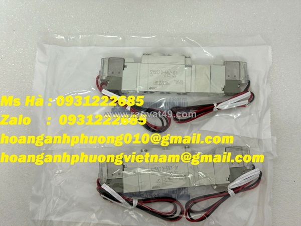 Bình dương - van điện từ giá tốt dòng smc sy5520-5gz-01