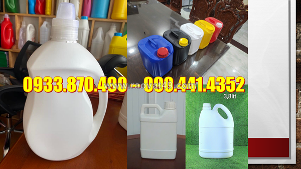 Bình nhựa 0.5 lít phun sương, can 1 lít vuông đựng dầu